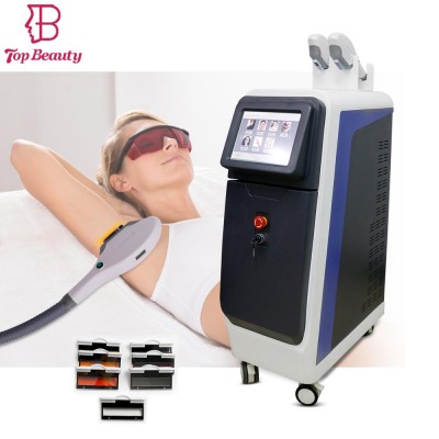 Vertical laser head ipl hair removal ipl rf beauty machine with 14 ipl filter